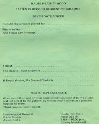 Early Request Form