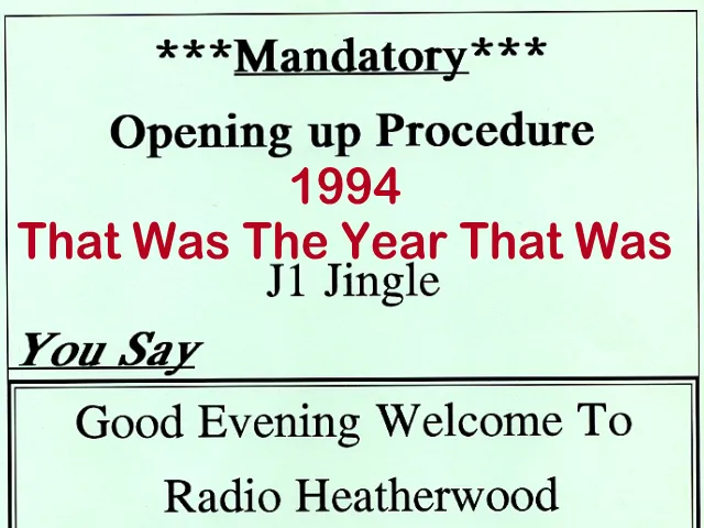 1994 That Was The Year That Was
